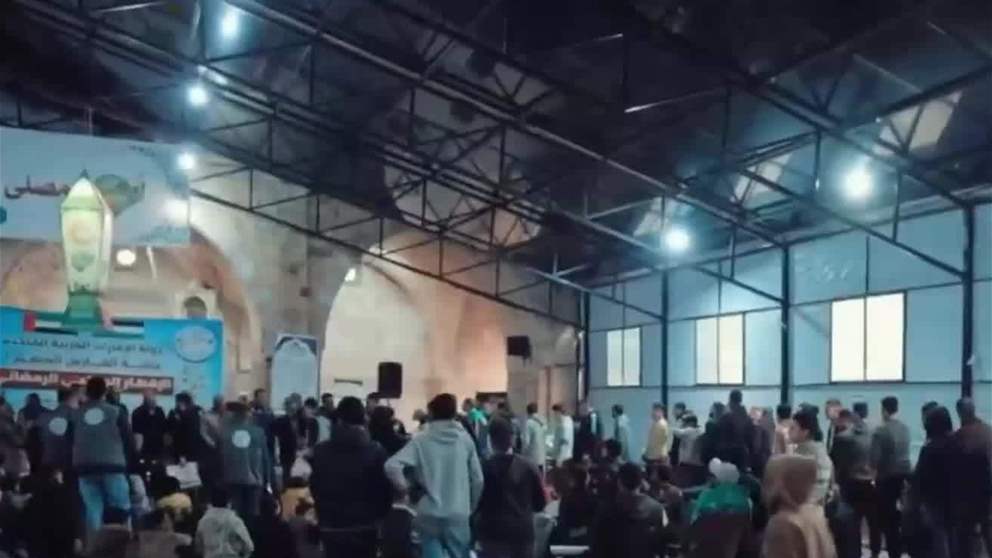 عملبة " الفراس الشهم 3 " تحئ ليلة رمضانية في المسجد العمري بقطاع غزة