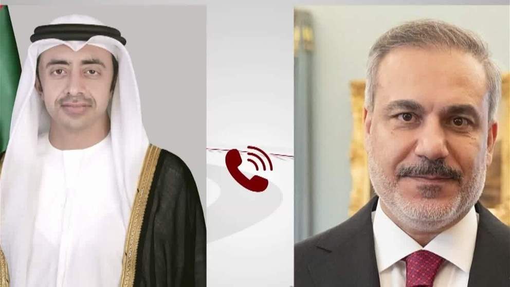 عبد الله بن زايد يعزي هاتفيا وزير خارجية الجمهورية التركية الصديقة باستشهاد طاقم طائرة مروحية