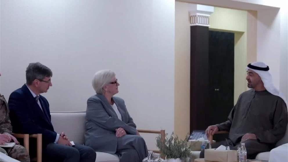 رئيس الدولة يستقبل وزيرة القوات المسلحة الفرنسي