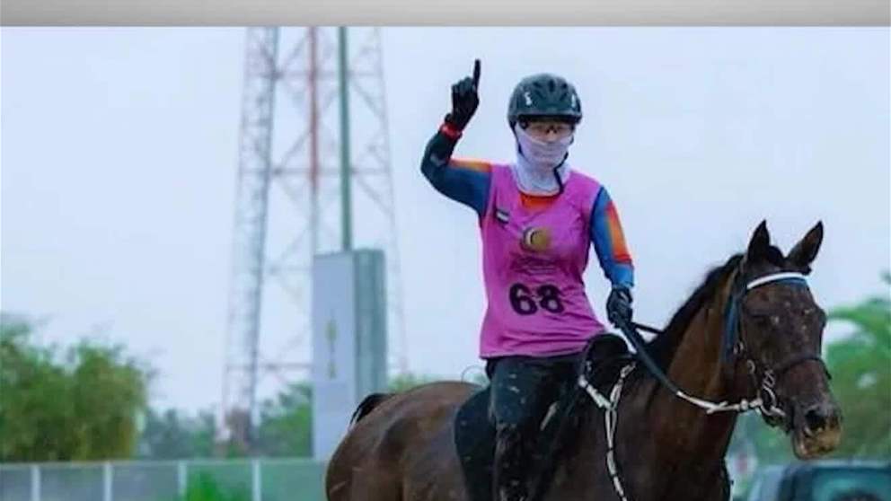 "الفارسة سارة" بطلة السيدات في كأس ولي عهد دبي للقدرة