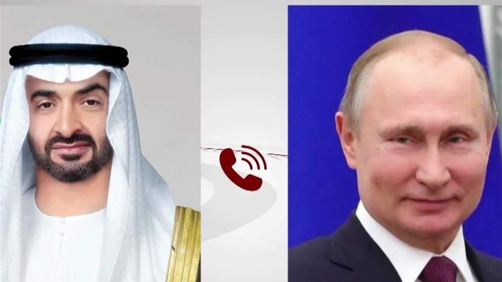 رئيس الدولة يتلقى اتصالاً هاتفياً من الرئيس الروسي