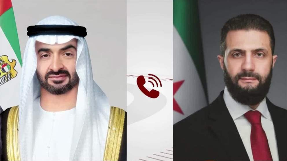 رئيس الدولة والرئيس السوري يبحثان هاتفياً علاقات البلدين والتطورات الإقليمية