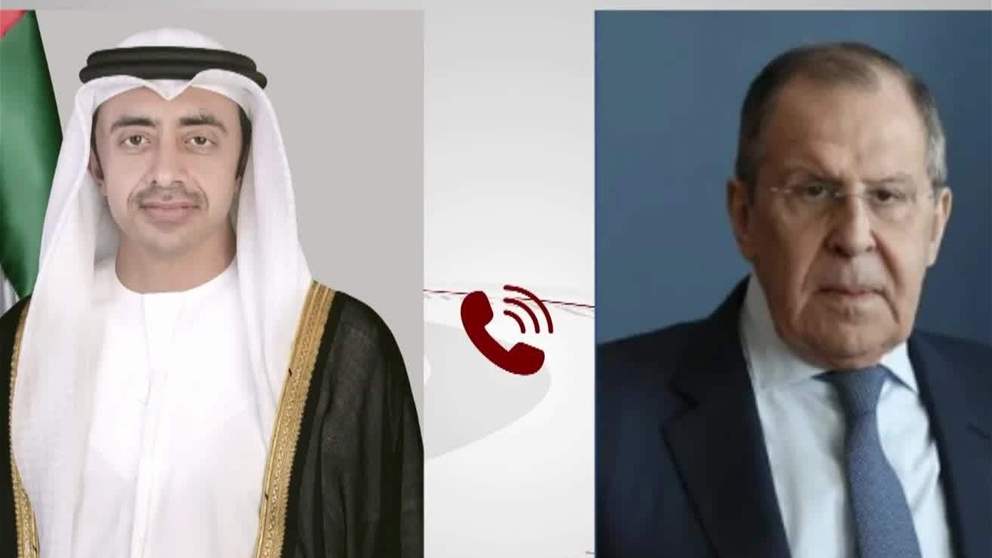 عبدالله بن زايد يتلقى اتصالا هاتفيا من وزير الخارجية الروسي