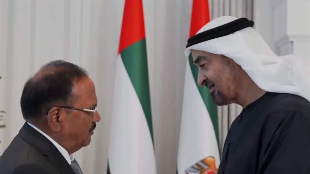رئيس الدولة يستقبل مستشار الأمن الوطني في الهند