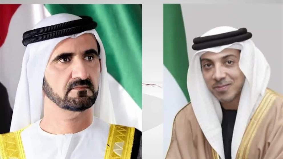محمد بن راشد ومنصور بن زايد يعزون رئيس وزراء مصر في وفاة والده