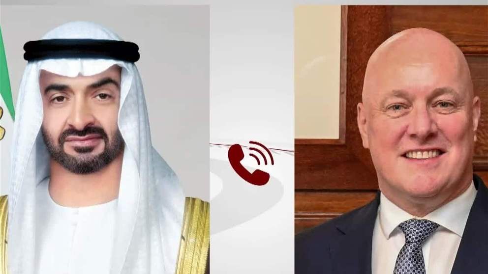 رئيس الدولة ورئيس وزراء نيوزيلندا يبحثان هاتفيا العلاقات الثنائية والتطورات الإقليمية