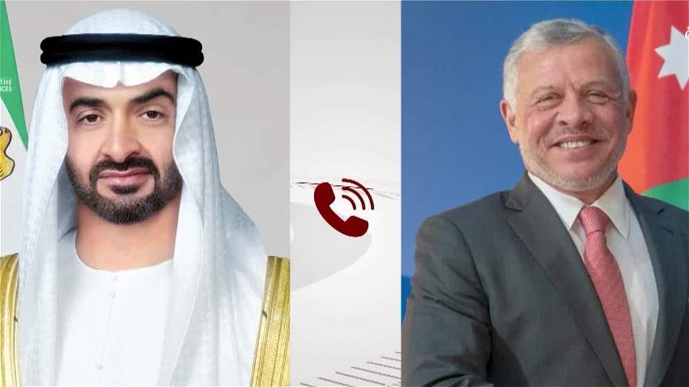 رئيس الدولة يتلقى اتصالاً هاتفياً من ملك الأردن أدان خلاله الاعتداءات الإيرانية الإرهابية التي تستهدف الإمارات