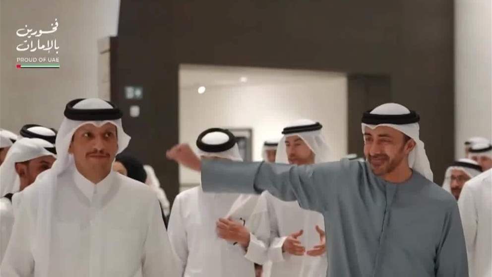 عبدالله بن زايد ورئيس الوزراء ووزير الخارجية القطري يترأسان اجتماع اللجنة المشتركة بين البلدين في متحف زايد الوطني