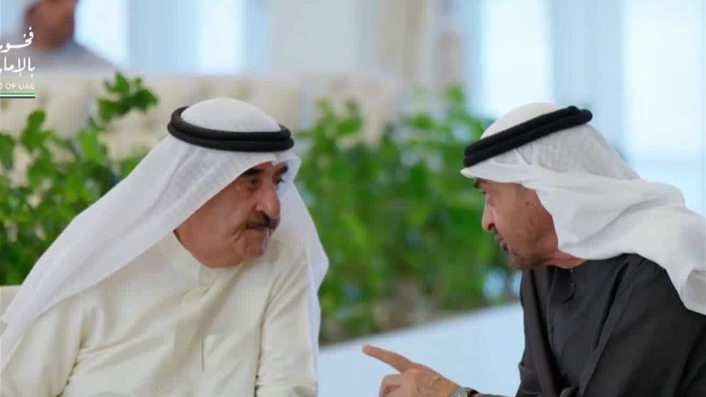 رئيس الدولة يستقبل حاكم أم القيوين وولي عهده