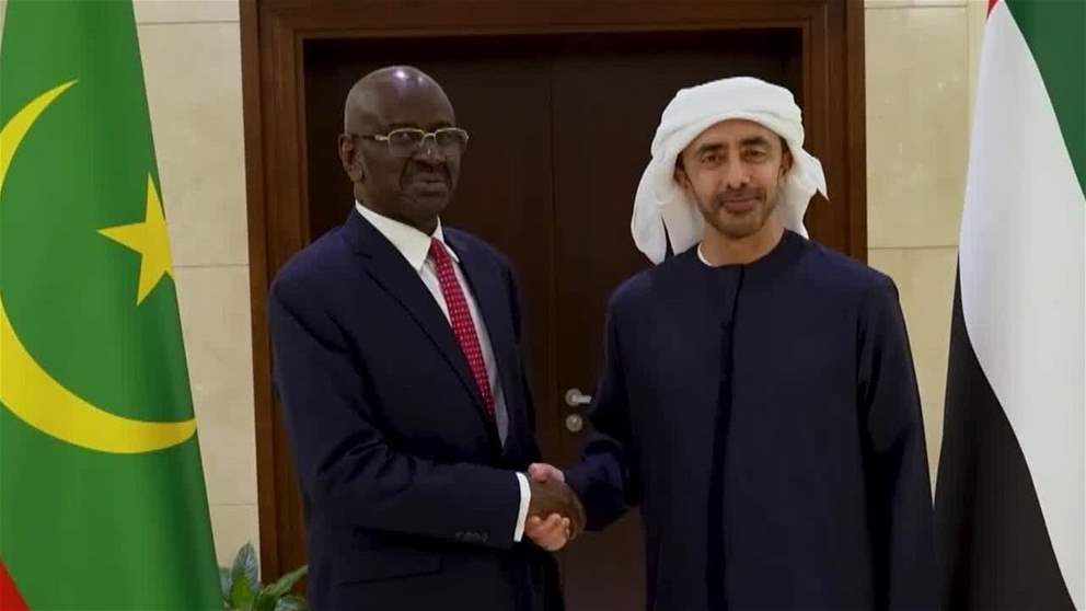 رئيس الدولة يتلقى رسالة خطية من رئيس موريتانيا تسلمها عبدالله بن زايد