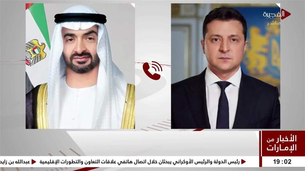 رئيس الدولة والرئيس الأوكراني يبحثان خلال اتصال هاتفي علاقات التعاون والتطورات الإقليمية