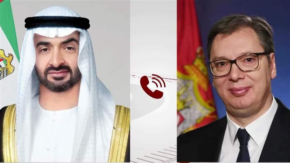 رئيس الدولة يتلقى اتصالاً هاتفياً من الرئيس الصربي