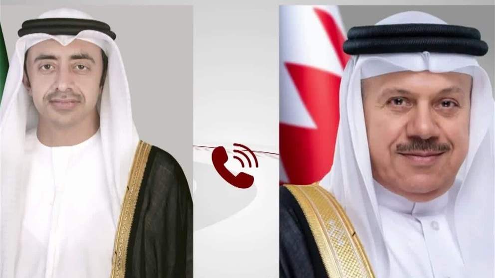 عبدالله بن زايد يجري اتصالا مع وزير خارجية مملكة البحرين الشقيقة