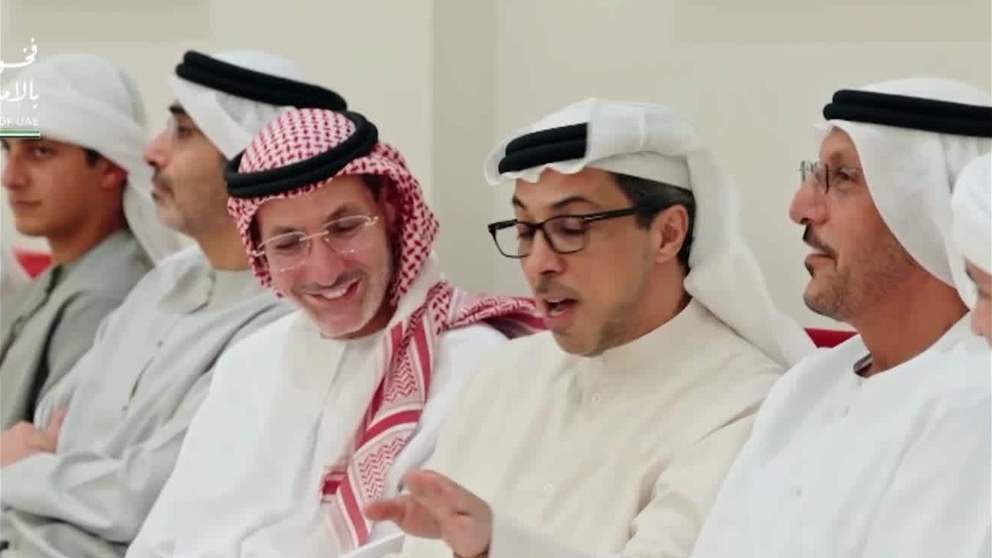 منصور بن زايد يعزي في وفاة محمود احمد القيسية