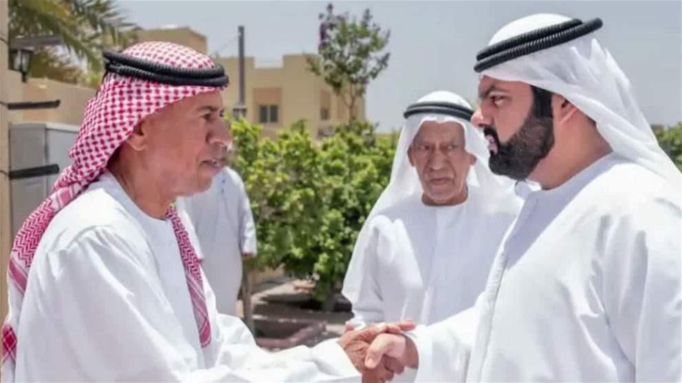محمد الشرقي يقدم واجب العزاء في وفاة حمد سيف اليماحي