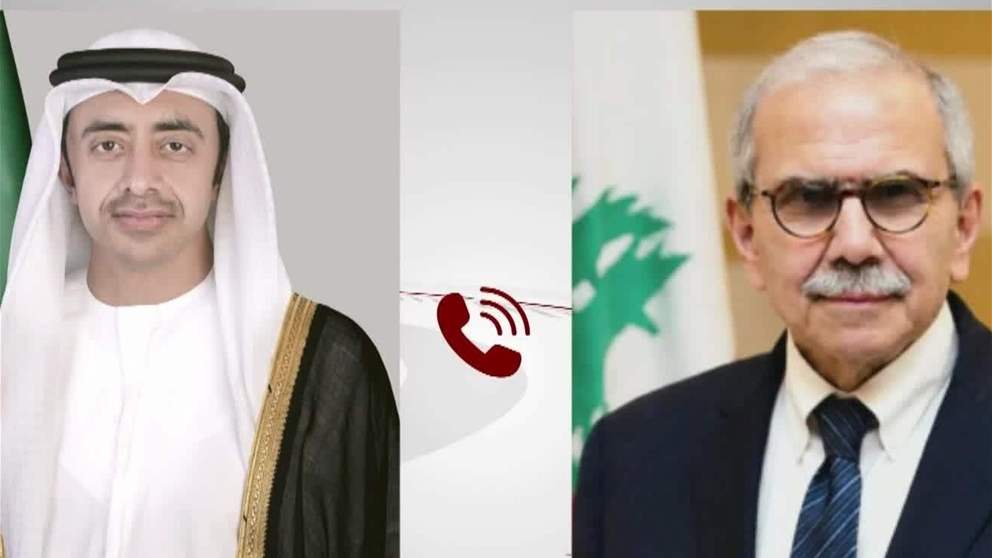 عبد الله بن زايد ونواف سلام يبحثان هاتفياً العلاقات الأخوية والتطورات في لبنان