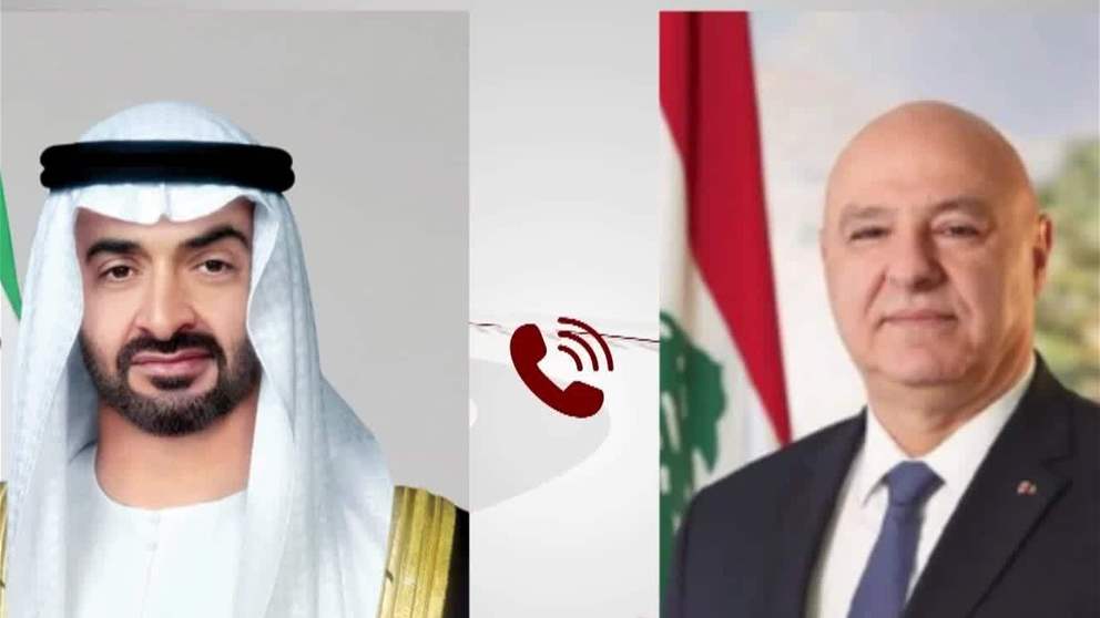 رئيس الدولة والرئيس اللبناني يبحثان هاتفيا علاقات البلدين والتطورات الاقليمية