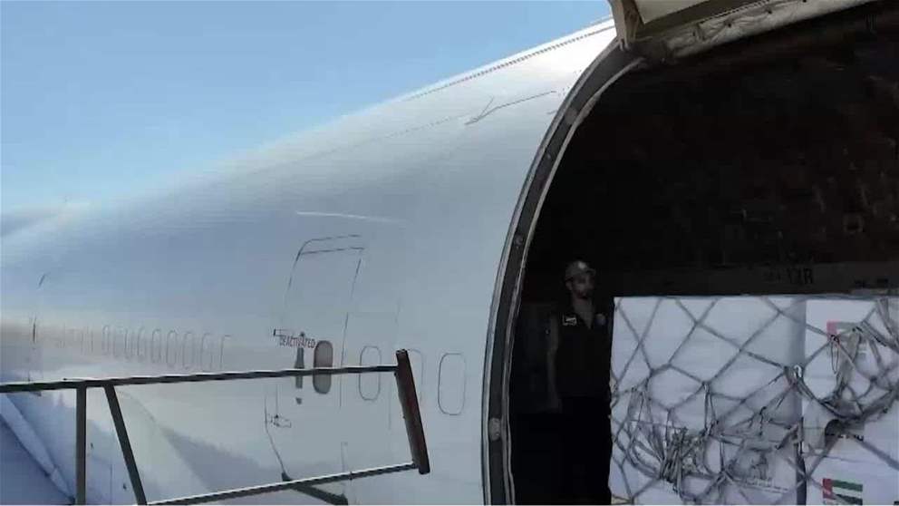 ضمن عملية الفارس الشهم 3 وصول مساعدات مؤسسة سعود بن راشد المعلا الى قطاع غزة