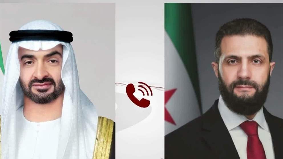 رئيس الدولة يتلقى اتصالاً هاتفياً من الرئيس السوري