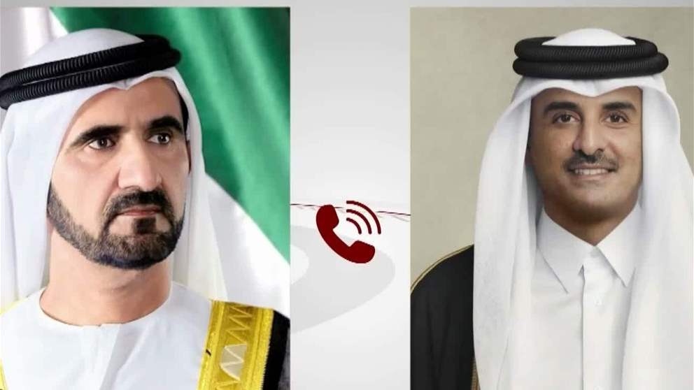 محمد بن راشد يعزي هاتفيا أمير دولة قطر بوفاة الشيخ حمد بن خليفة آل ثاني