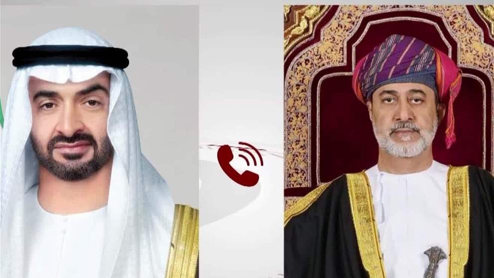 رئيس الدولة وسلطان عمان يبحثان هاتفياً العلاقات الأخوية والتطورات الإقليمية