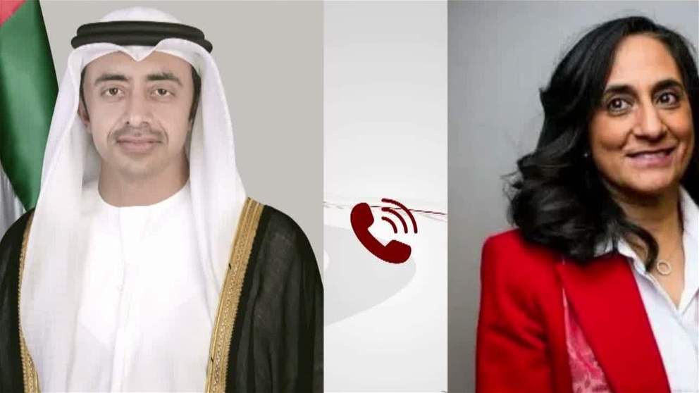 عبد الله بن زايد يبحث هاتفياً مع وزيرة خارجية كندا العلاقات الثنائية ويهنئها بإنجاز بنود اتفاقية الشراكة الاقتصادية الشاملة بين البلدين