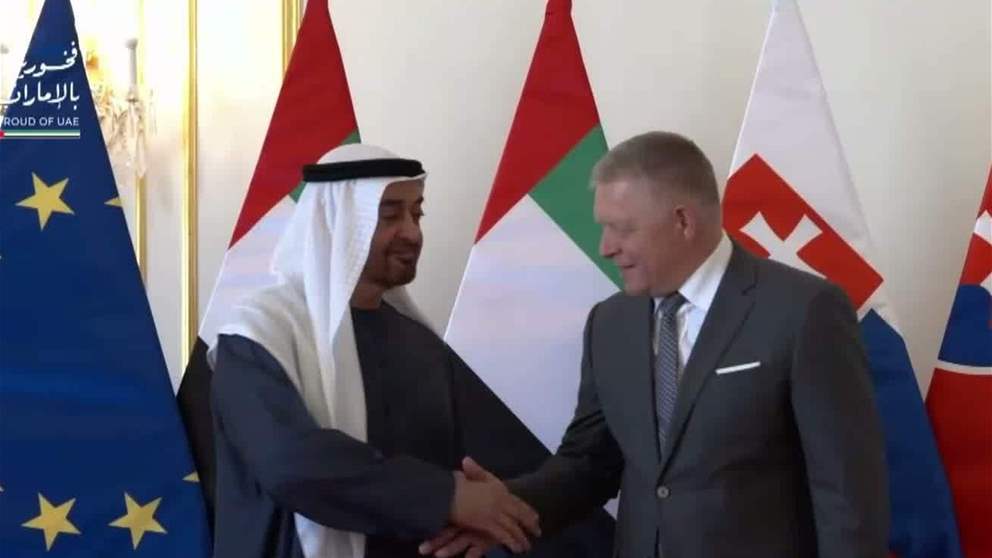 خلال زيارة عمل .. رئيس الدولة يبحث مع  رئيس وزراء سلوفاكيا علاقات التعاون والتطورات الاقليمية