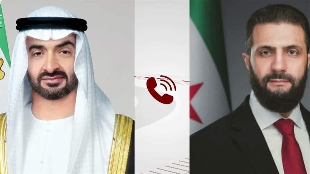 رئيس الدولة والرئيس السوري يبحثان خلال اتصال هاتفي علاقات التعاون والتطورات الإقليمية