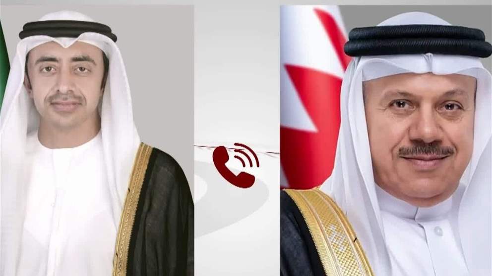 عبدالله بن زايد ووزير خارجية البحرين يبحثان هاتقيا التطورات الاقليمية
