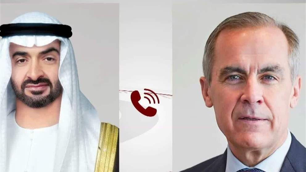رئيس الدولة ورئيس وزراء كندا يبحثان خلال اتصال هاتفي تعزيز علاقات التعاون بين البلدين والتطورات الإقليمية