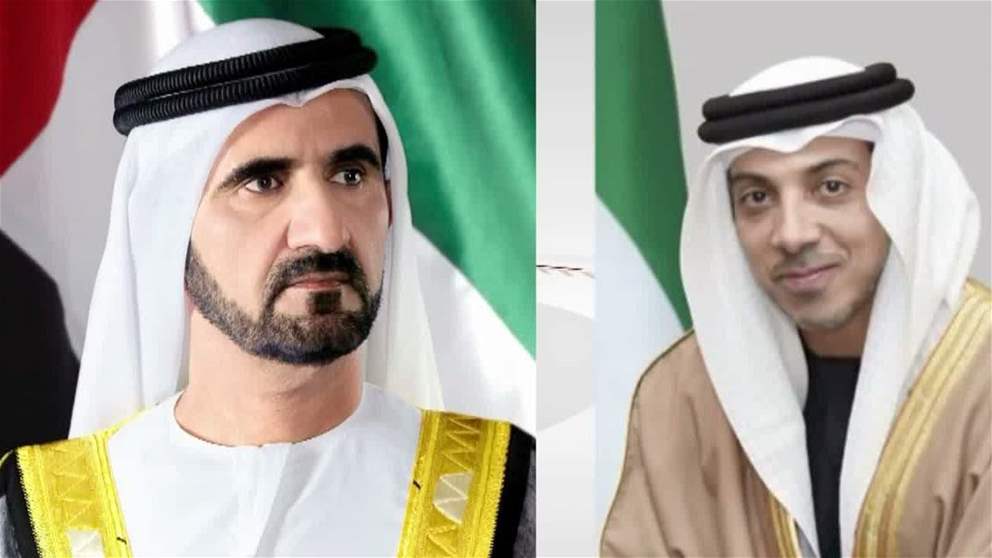 محمد بن راشد ومنصور بن زايد يهنئان نائب رئيس كازاخستان
