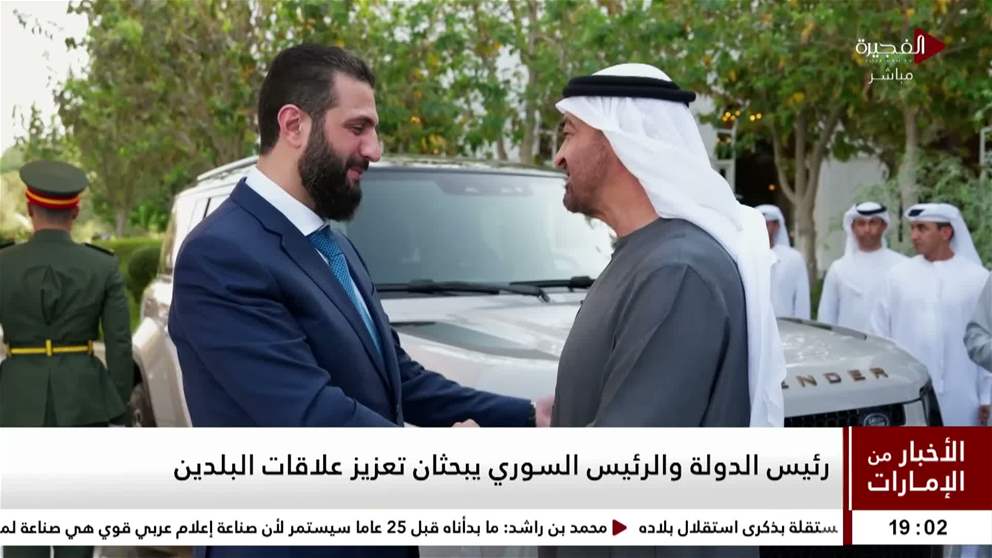 رئيس الدولة والرئيس السوري يبحثان تعزيز علاقات البلدين