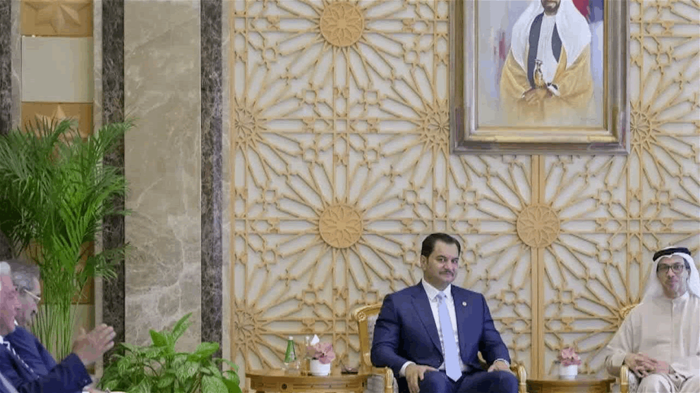 منصور بن زايد يستقبل نائب القائد العام للقوات المسلحة العربية الليبية