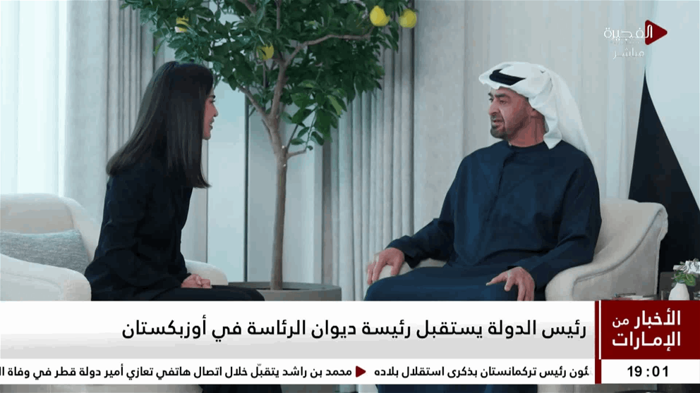 رئيس الدولة يستقبل رئيسة ديوان الرئاسة في أوزبكستان