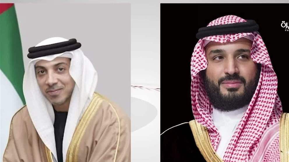 منصور بن زايد وولي عهد السعودية يبحثان العلاقات الاخوية