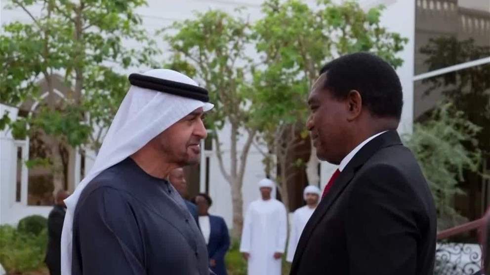 رئيس الدولة ورئيس زامبيا يبحثان تعزيز علاقات التعاون بين البلدين