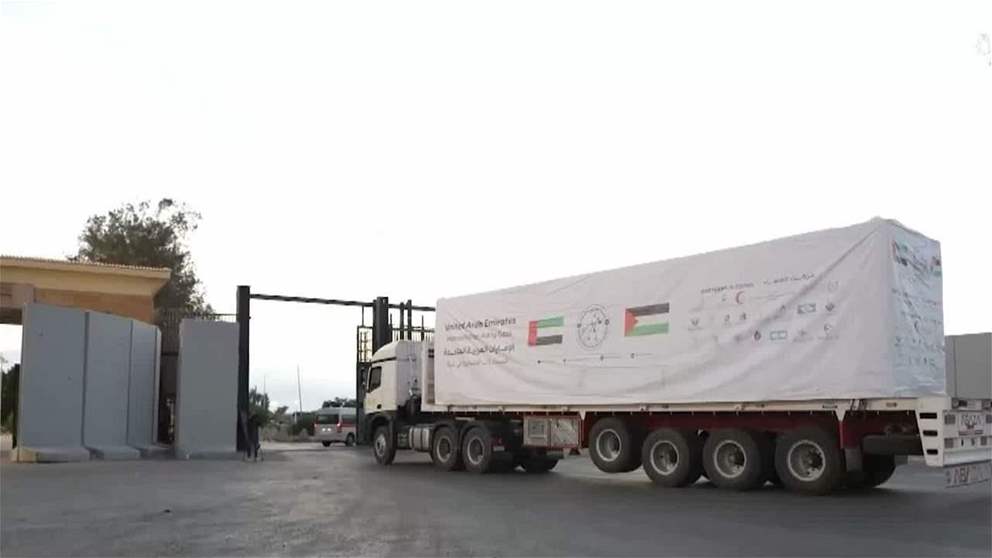 ضمن عملية -الفارس الشهم 3-.. دخول 5 قوافل مساعدات إماراتية إلى قطاع غزة تحمل 617 طنا من المساعدات الإنسانية