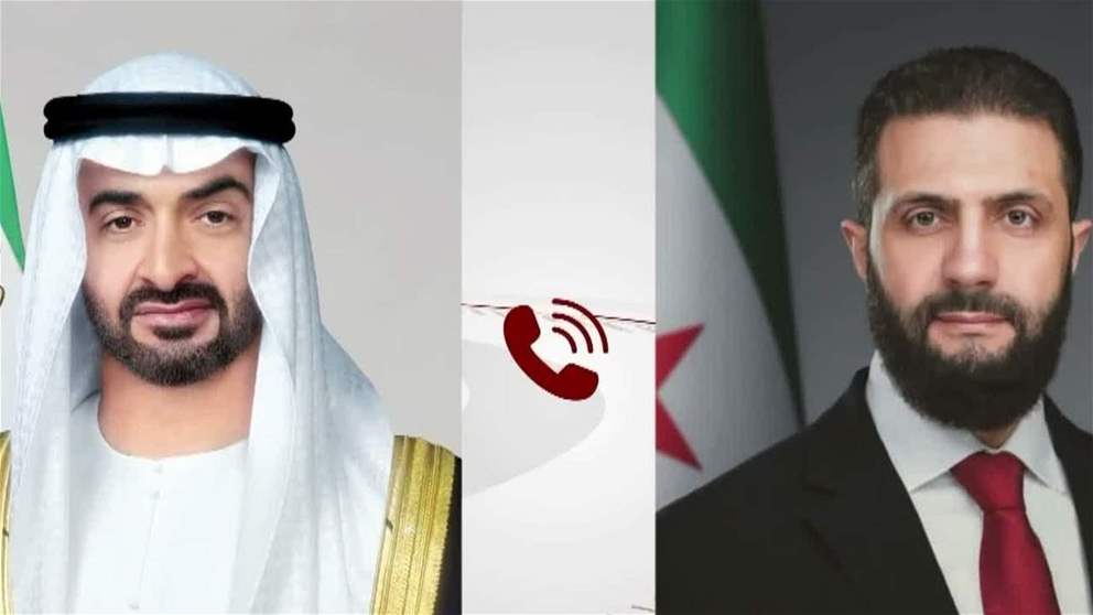 رئيس الدولة والرئيس السوري يبحثان هاتفيا علاقات البلدين والتطورات الإقليمية