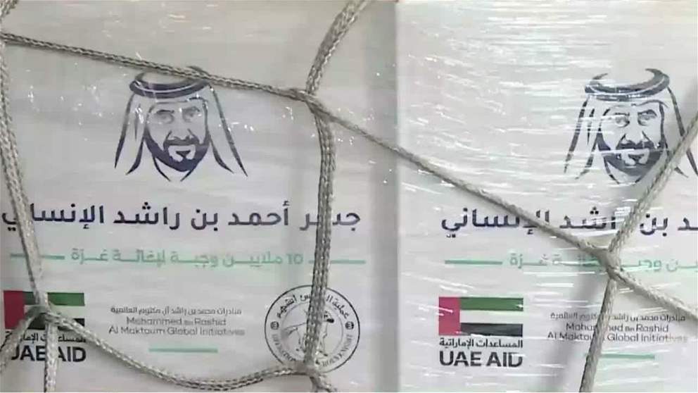 ضمن عملية الفارس الشهم 3 دخول مساعدات جسر احمد بن راشد الانساني الى غزة عبر معبر رفح