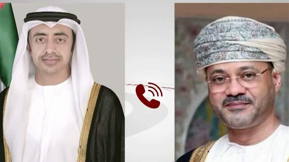 عبدالله بن زايد و وزير خارجية سلطنة عمان يبحثان هاتفياً التطورات الإقليمية