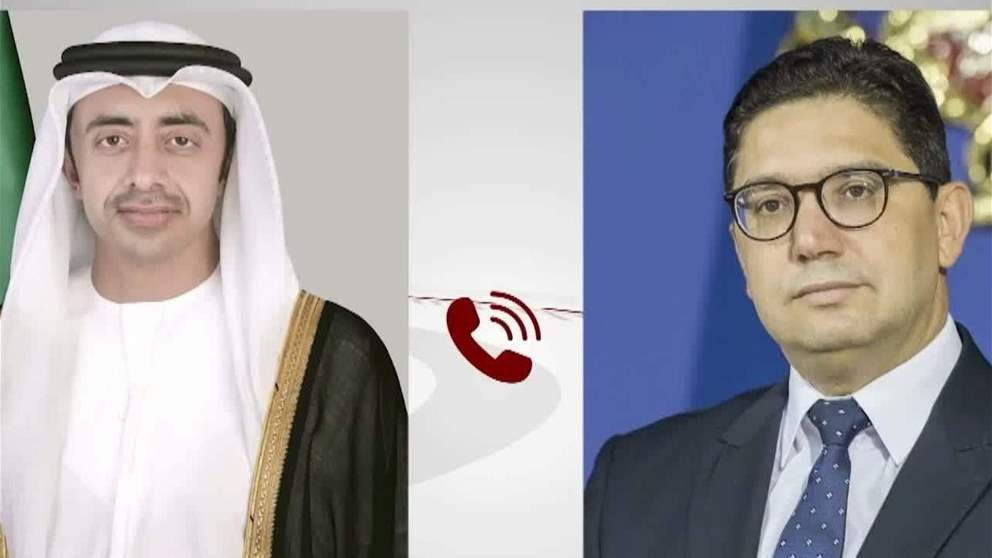 عبدالله بن زايد ووزير خارجية المغرب يبحثان هاتفيا التطورات الاقليمية