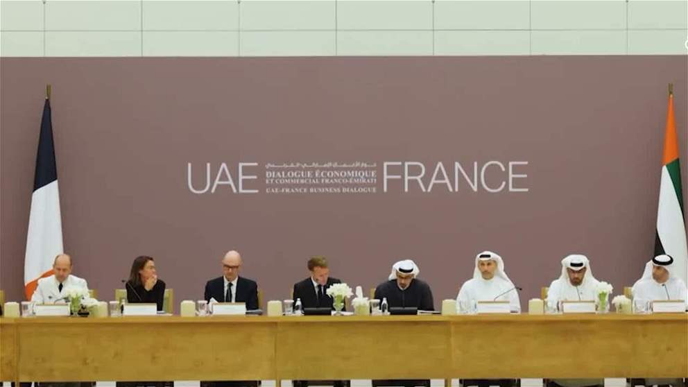 ولي عهد أبوظبي والرئيس الفرنسي يشهدان حوار الأعمال الإماراتي-الفرنسي