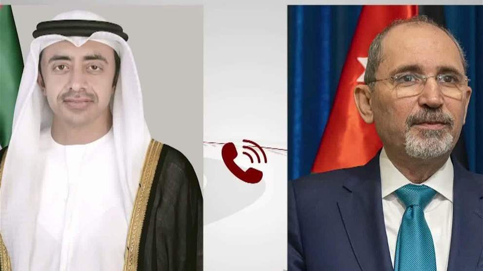 عبدالله بن زايد يجري اتصالاً هاتفياً مع نائب رئيس الوزراء ووزير الخارجية الأردني
