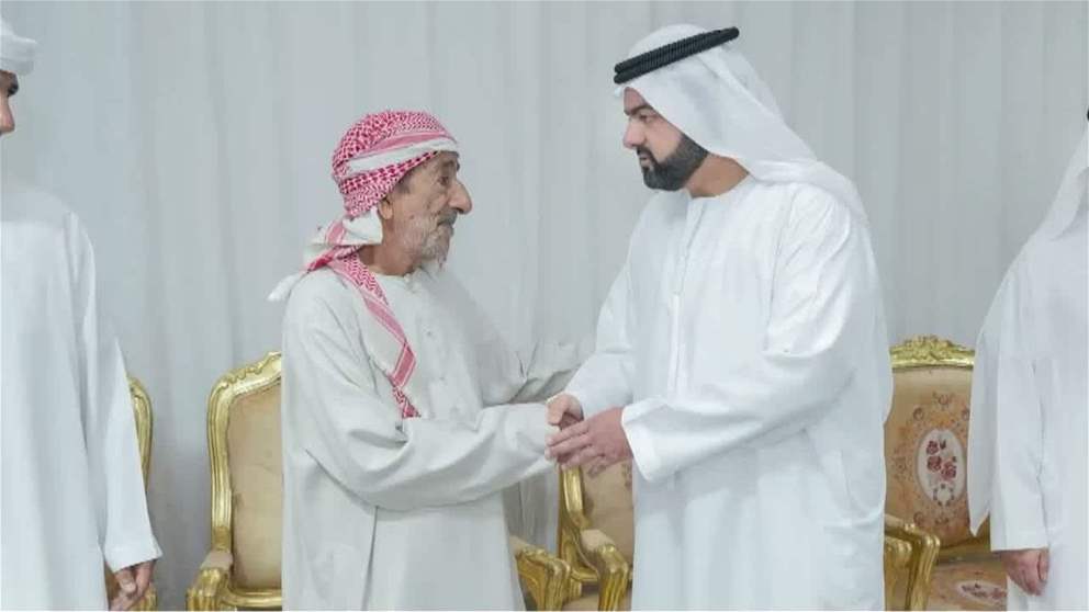 محمد الشرقي يقدم واجب العزاء في وفاة فاطمة خليفة محمد الزبودي