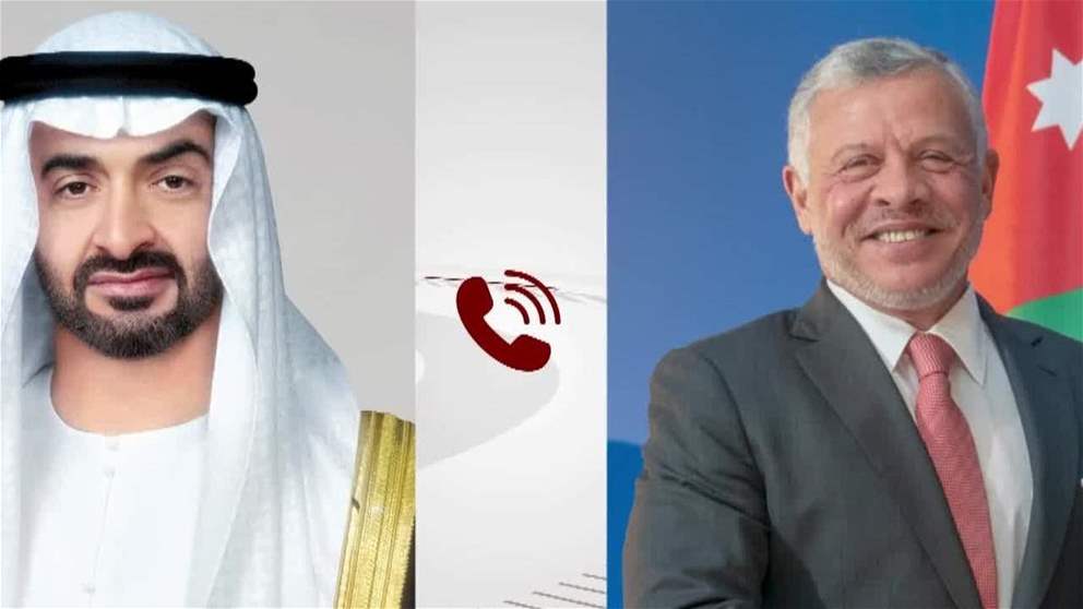 رئيس الدولة وملك الأردن يبحثان هاتفياً العلاقات الأخوية والمستجدات الإقليمية