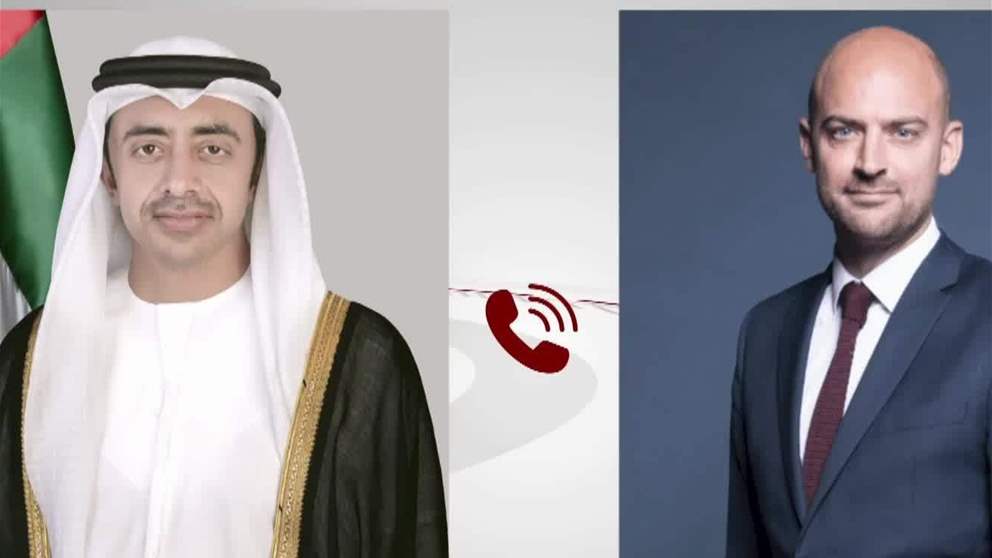 عبدالله بن زايد ووزير خارجية فرنسا يبحثان هاتفيا العلاقات الاستراتيجية والاوضاع الاقليمية 