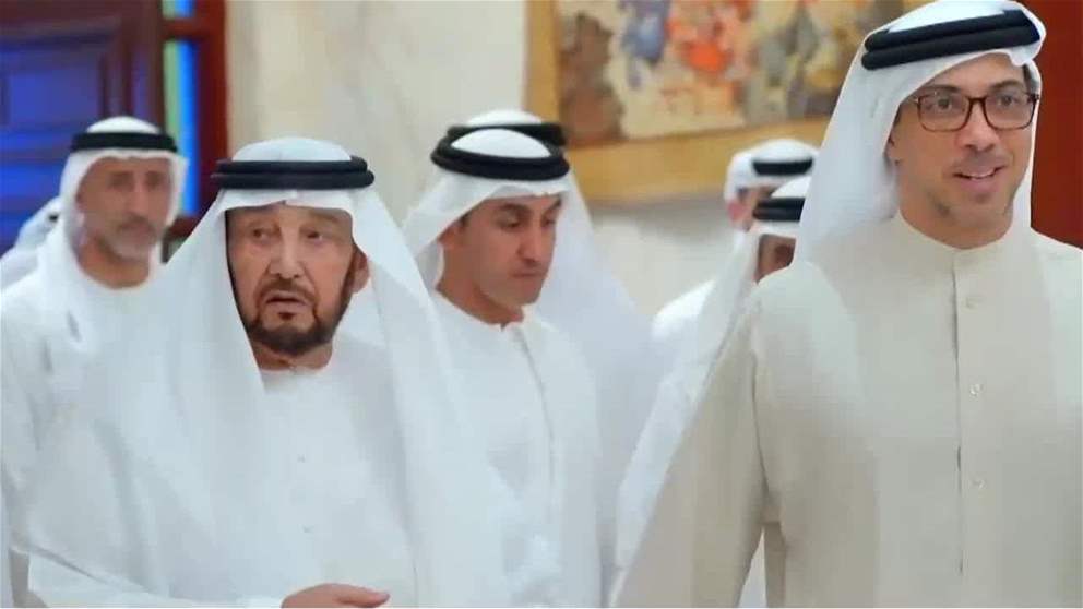 منصور بن زايد يحضر مأدبة الافطار التي اقامها محمد بن بطي آل حامد