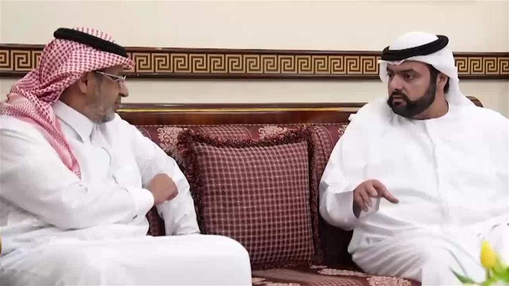 ولي عهد الفجيرة يلتقي الدكتور خالد المنيف على هامش محاضرته في مجلس محمد بن حمد الشرقي