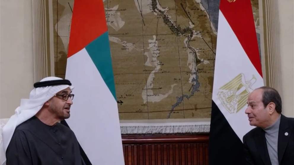 رئيس الدولة والرئيس المصري يبحثان في القاهرة تعزيز العلاقات الأخوية