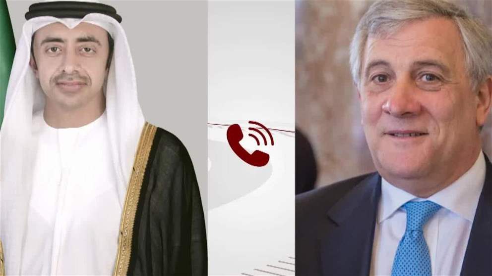 عبدالله بن زايد ووزير الخارجية الإيطالي يبحثان هاتفيا تعزيز علاقات التعاون